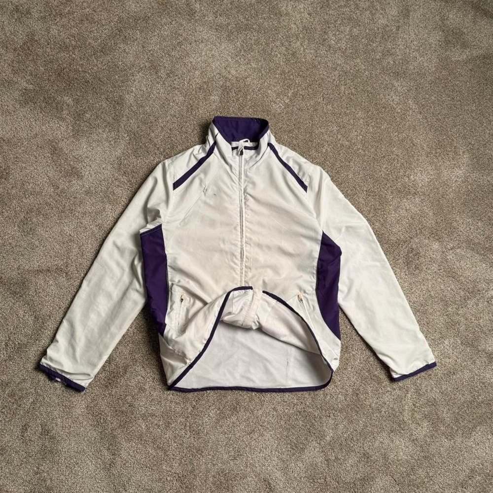 WHITE AND PURPLE SPORTS EDITION TRACK JACKET